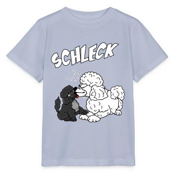 Lustiges Pudelmotiv - Pudel und Welpe - Stanley/Stella Kinder T-Shirt MINI CREATOR  - Lavendel-Violett - Vorne - Braiden (125cm)