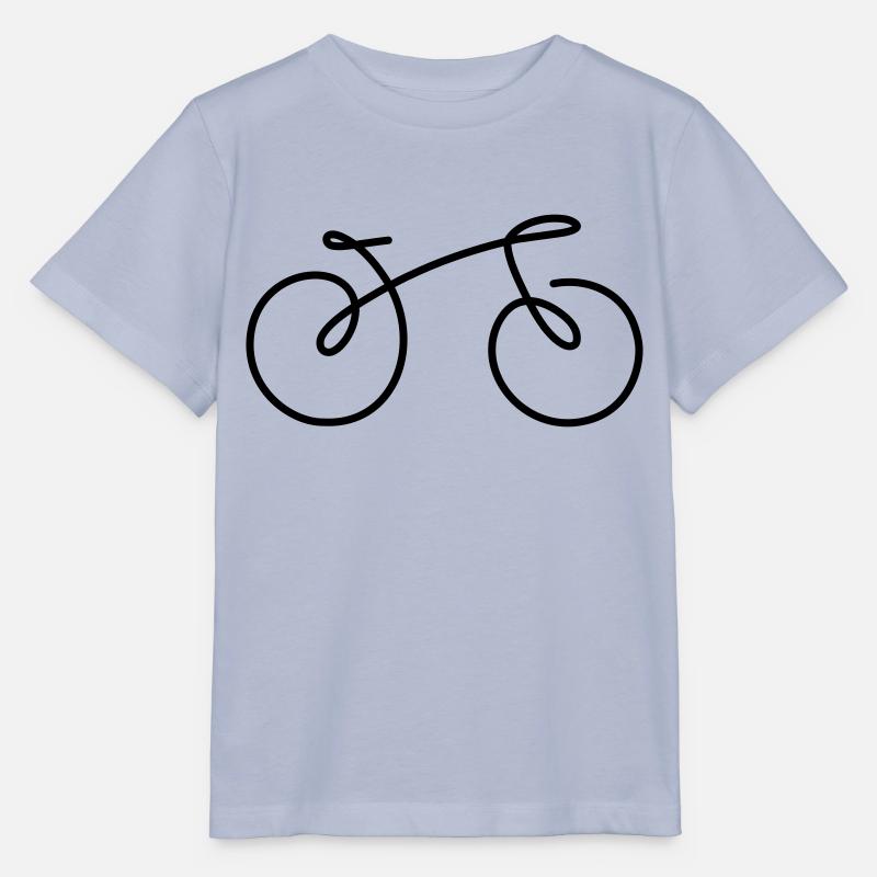 Vélo à roues de vélo (couleur changeable, personnaliser) - T-shirt bio MINI CREATOR Stanley/Stella Enfant - lavande-violet