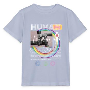 Ein Herz, eine Welt, gleiche Würde - Stanley/Stella Kinder T-Shirt MINI CREATOR  - Lavendel-Violett - Vorne - Braiden (125cm)