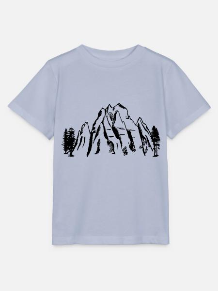 Berge, Gebirge - T-shirt MINI CREATOR barn från Stanley/Stella - lavendel-violett