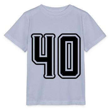 Symbole de 40 chiffres - T-shirt bio MINI CREATOR Stanley/Stella Enfant - lavande-violet - Devant - Braiden (125cm)