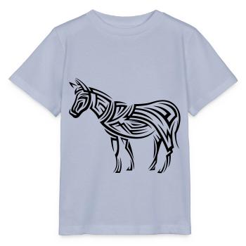 Esel Tribal Tattoo - Stanley/Stella Kinder T-Shirt MINI CREATOR  - Lavendel-Violett - Vorne - Braiden (125cm)