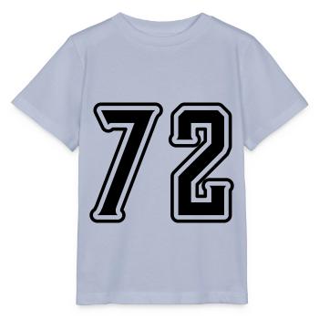 72 Zahl Symbol - Stanley/Stella Kinder T-Shirt MINI CREATOR  - Lavendel-Violett - Vorne - Braiden (125cm)
