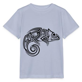 Chamäleon Tribal Tattoo - Stanley/Stella Kinder T-Shirt MINI CREATOR  - Lavendel-Violett - Vorne - Braiden (125cm)