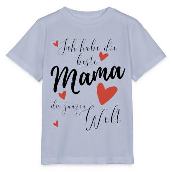 Ich habe die BESTE MAMA der WELT - Stanley/Stella Kinder T-Shirt MINI CREATOR  - Lavendel-Violett - Vorne - Braiden (125cm)