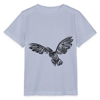 Tatouage tribal Owl - T-shirt bio MINI CREATOR Stanley/Stella Enfant - lavande-violet - Devant - Braiden (125cm)