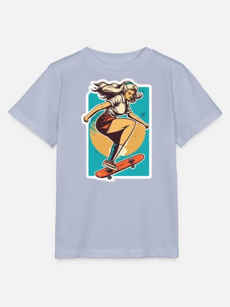 Skater-Mädchen - Stanley/Stella Kinder T-Shirt MINI CREATOR - Lavendel-Violett