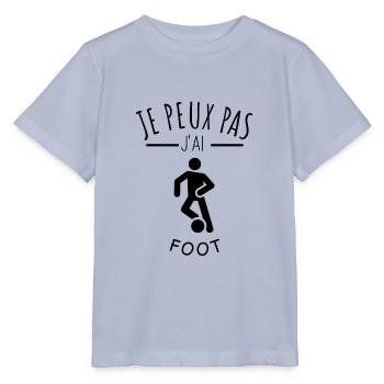 je peux pas j’ai foot humour coupe du monde sport - T-shirt bio MINI CREATOR Stanley/Stella Enfant - lavande-violet - Devant - Braiden (125cm)