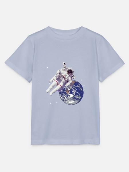 Astronaut in space - Stanley/Stella Kinder T-Shirt MINI CREATOR - Lavendel-Violett