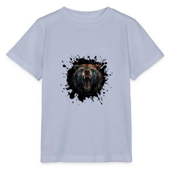 Draag Portret Grizzly - Stanley/Stella Kinder-T-shirt MINI CREATOR  - lavendel-violet - Voor - Braiden (125cm)