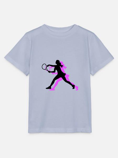 Tennis Spielerin Symbol - Stanley/Stella Kinder T-Shirt MINI CREATOR - Lavendel-Violett