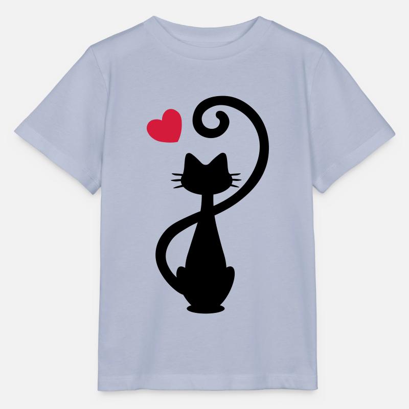 Chat - chat dame - chat - chat - minou - T-shirt bio MINI CREATOR Stanley/Stella Enfant - lavande-violet