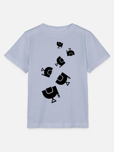 Sattel Reiten - Stanley/Stella Kinder T-Shirt MINI CREATOR - Lavendel-Violett