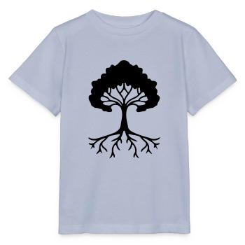 Tree rooted with roots Tree of Life - Stanley/Stella MINI CREATOR Kids’ T-Shirt - lavender-violet - Front - Braiden (125cm)