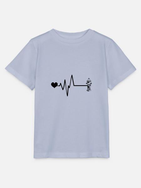 Hydrant Puls Liebe Feuerwehr - Stanley/Stella Kinder T-Shirt MINI CREATOR - Lavendel-Violett