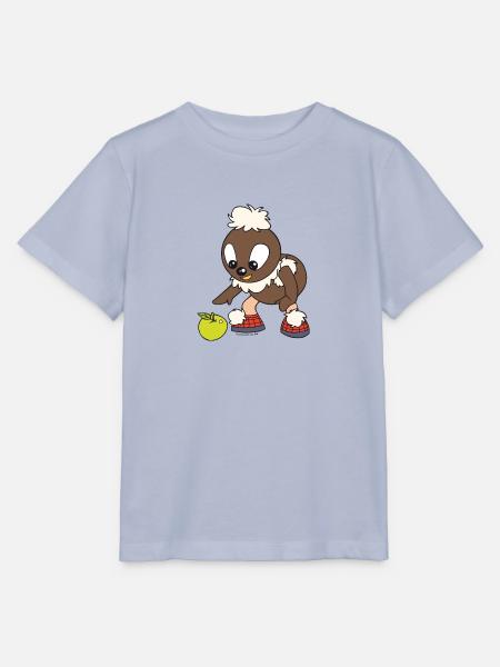 Pittiplatsch mit Apfel - Stanley/Stella Kinder T-Shirt MINI CREATOR - Lavendel-Violett