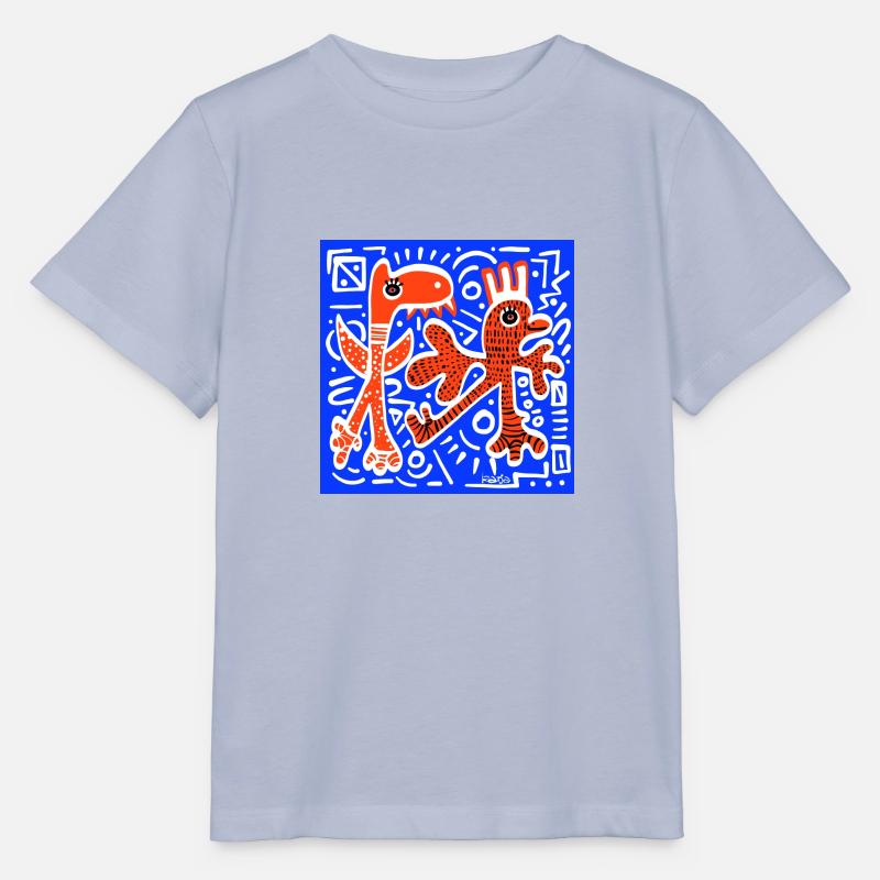 Créatures en orange - T-shirt bio MINI CREATOR Stanley/Stella Enfant - lavande-violet