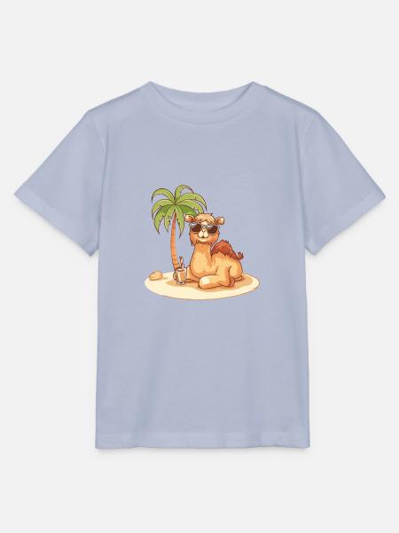 Kamel Sommer Strand Comic - Stanley/Stella Kinder T-Shirt MINI CREATOR - Lavendel-Violett