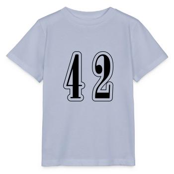42 Symbole numérique - T-shirt bio MINI CREATOR Stanley/Stella Enfant - lavande-violet - Devant - Braiden (125cm)
