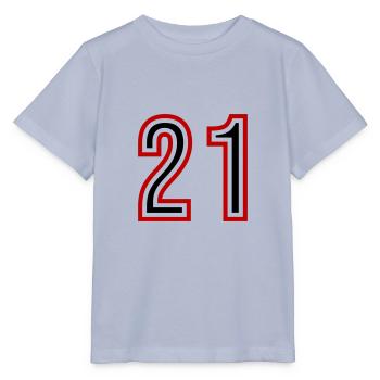 21 Number Years Jersey - Stanley/Stella MINI CREATOR Kids’ T-Shirt - lavender-violet - Front - Braiden (125cm)