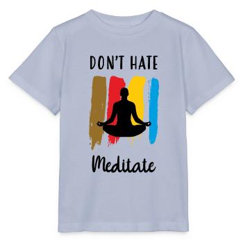 Hasse nicht Meditieren / Meditieren - Stanley/Stella Kinder T-Shirt MINI CREATOR  - Lavendel-Violett - Vorne - Braiden (125cm)