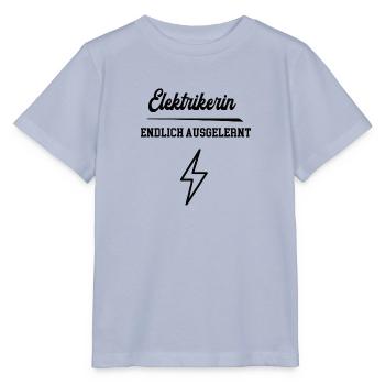 Elektrikerin Ausbildung Bestanden Azubi Elektrik - Stanley/Stella Kinder T-Shirt MINI CREATOR  - Lavendel-Violett - Vorne - Braiden (125cm)