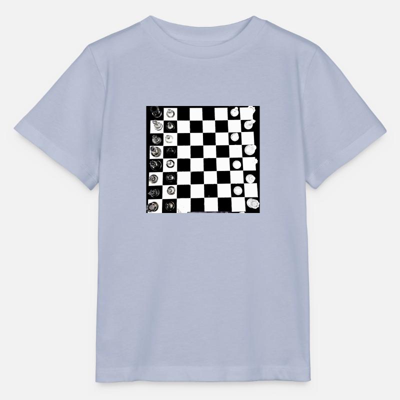 Échecs, Échiquier, Jeu d’échecs - T-shirt bio MINI CREATOR Stanley/Stella Enfant - lavande-violet