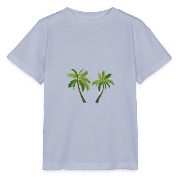 palm tree palm palms 2305 S - Stanley/Stella MINI CREATOR Kids’ T-Shirt - lavender-violet - Front - Braiden (125cm)
