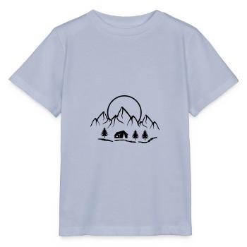 hütte berge natur - Stanley/Stella Kinder T-Shirt MINI CREATOR  - Lavendel-Violett - Vorne - Braiden (125cm)
