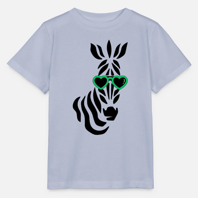 Cooles Zebra mit Sonnenbrille - Stanley/Stella Kinder T-Shirt MINI CREATOR - Lavendel-Violett