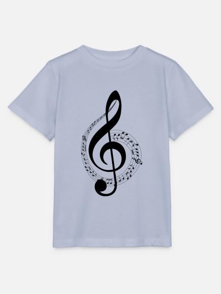 Bodenschlüssel und musikalischer Wurf - Stanley/Stella Kinder T-Shirt MINI CREATOR - Lavendel-Violett
