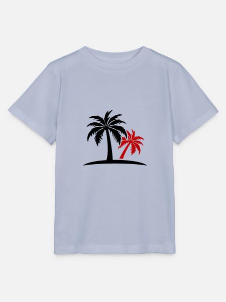 Palmen Insel - Stanley/Stella Kinder T-Shirt MINI CREATOR - Lavendel-Violett