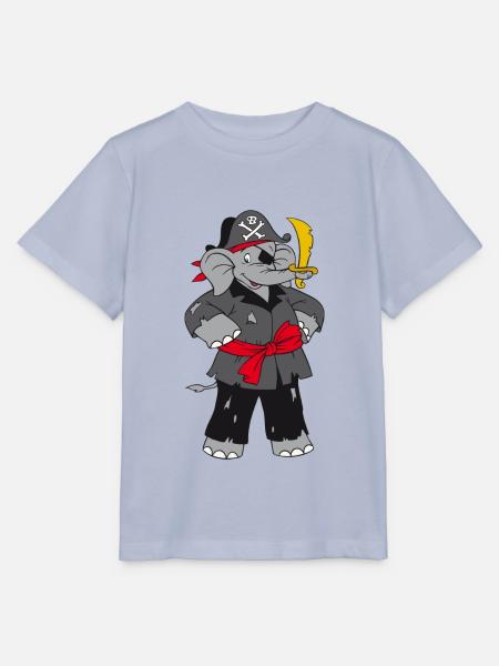 Benjamin Blümchen als Pirat - Stanley/Stella Kinder T-Shirt MINI CREATOR - Lavendel-Violett