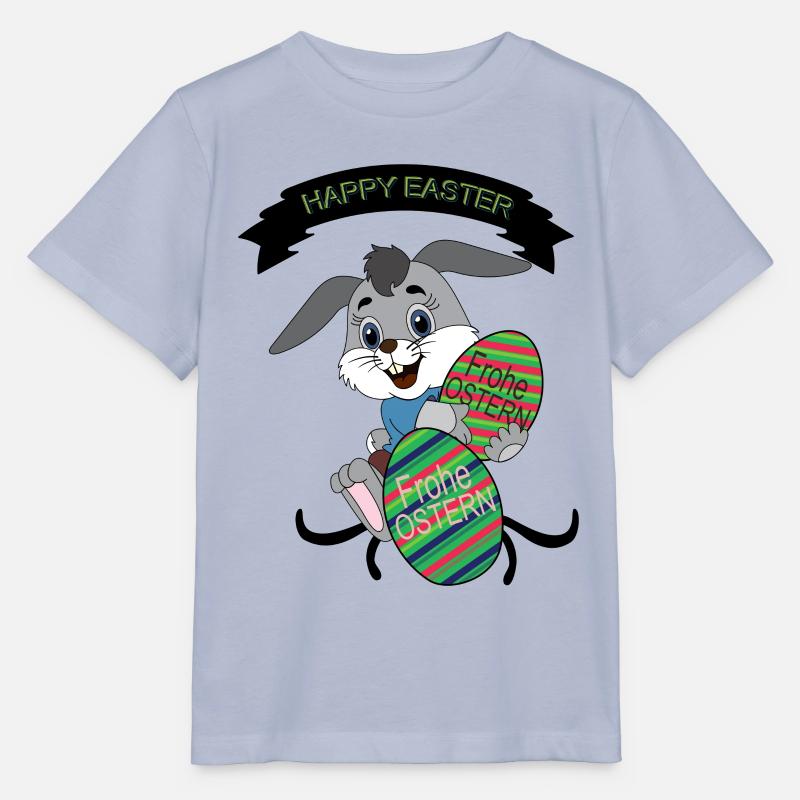 HAPPY EASTER, Easter , Coloured Easter Eggs - Stanley/Stella MINI CREATOR Kids’ T-Shirt - lavender-violet