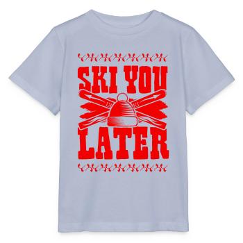 ski skiing - Stanley/Stella MINI CREATOR Kids’ T-Shirt - lavender-violet - Front - Braiden (125cm)