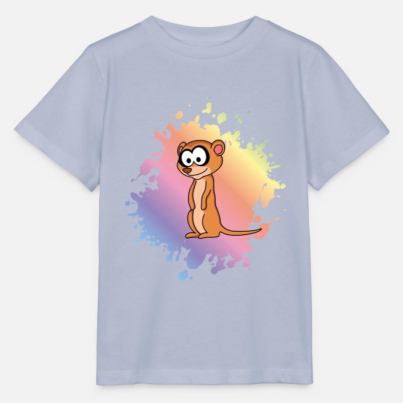 Suricate Comic Animal - T-shirt bio MINI CREATOR Stanley/Stella Enfant - lavande-violet