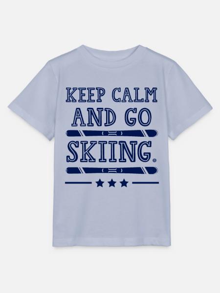 Keep calm ski - Stanley/Stella Kinder T-Shirt MINI CREATOR  - Lavendel-Violett