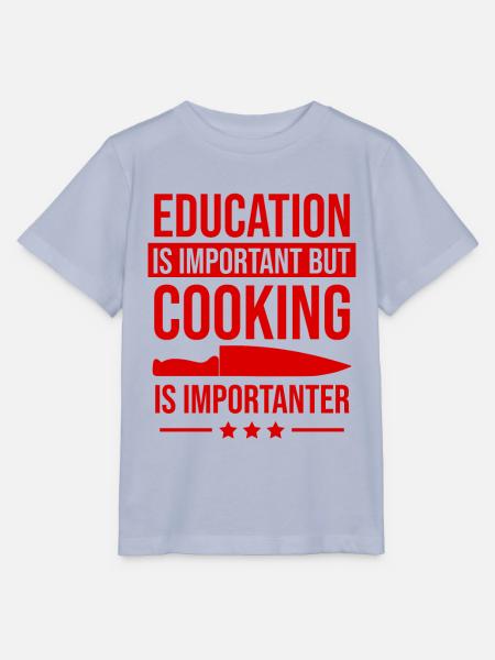 bildung wichtig kochen wichtiger - Stanley/Stella Kinder T-Shirt MINI CREATOR  - Lavendel-Violett