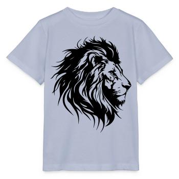 Lion Head Lion Silhouette - Stanley/Stella MINI CREATOR Kids’ T-Shirt - lavender-violet - Front - Braiden (125cm)