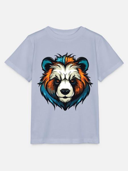 Panda Portrait - Stanley/Stella Kinder T-Shirt MINI CREATOR - Lavendel-Violett