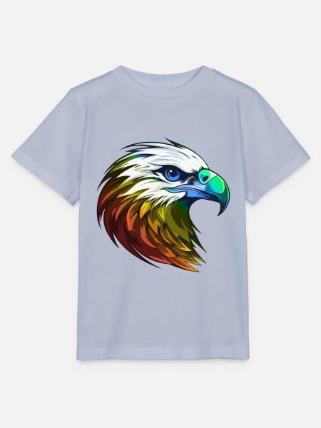 Adler Kopf Bunt - Stanley/Stella Kinder T-Shirt MINI CREATOR  - Lavendel-Violett