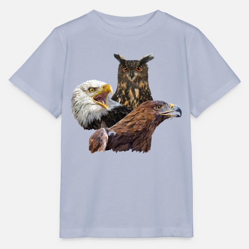 Eule und Adler - Stanley/Stella Kinder T-Shirt MINI CREATOR  - Lavendel-Violett