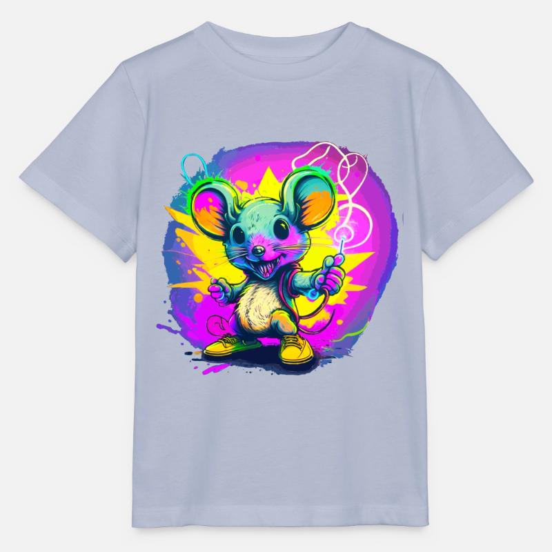Cool graffiti rat - Stanley/Stella MINI CREATOR Kids’ T-Shirt - lavender-violet