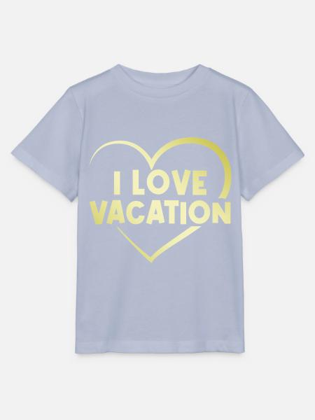 Ich liebe Urlaub Herz - Stanley/Stella Kinder T-Shirt MINI CREATOR  - Lavendel-Violett