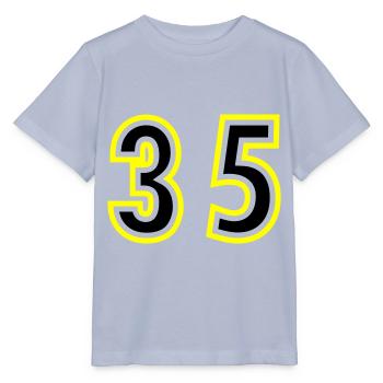 35 Zahl College - Stanley/Stella Kinder T-Shirt MINI CREATOR  - Lavendel-Violett - Vorne - Braiden (125cm)