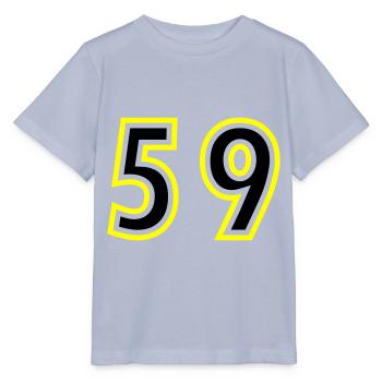59 Zahl College - Stanley/Stella Kinder T-Shirt MINI CREATOR  - Lavendel-Violett - Vorne - Braiden (125cm)