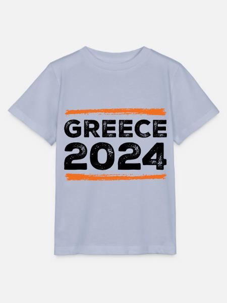 Greece 2024 Spruch - Stanley/Stella Kinder T-Shirt MINI CREATOR - Lavendel-Violett