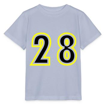 28 Zahl College - Stanley/Stella Kinder T-Shirt MINI CREATOR  - Lavendel-Violett - Vorne - Braiden (125cm)
