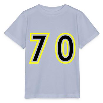 70 Zahl College - Stanley/Stella Kinder T-Shirt MINI CREATOR  - Lavendel-Violett - Vorne - Braiden (125cm)