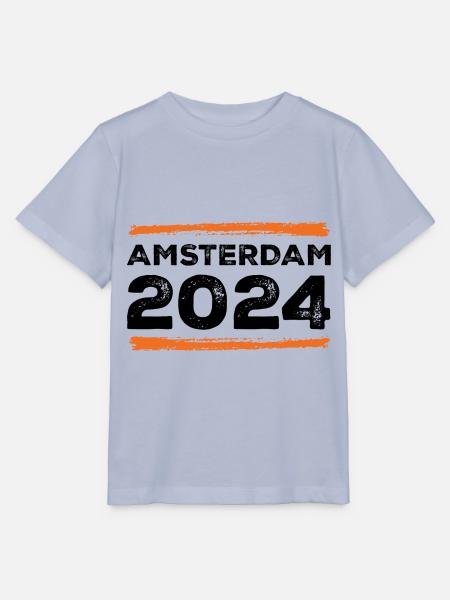 Amsterdam 2024 Spruch - Stanley/Stella Kinder T-Shirt MINI CREATOR - Lavendel-Violett